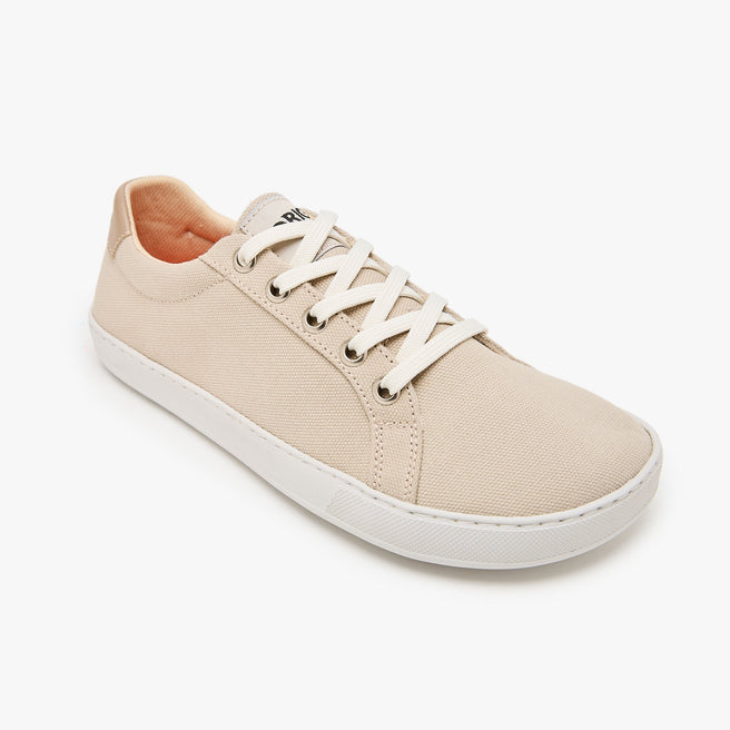 Tenis barefoot Everyday Sneaker Gen 4 en lona de algodon Beige para mujer Origo - vista 1