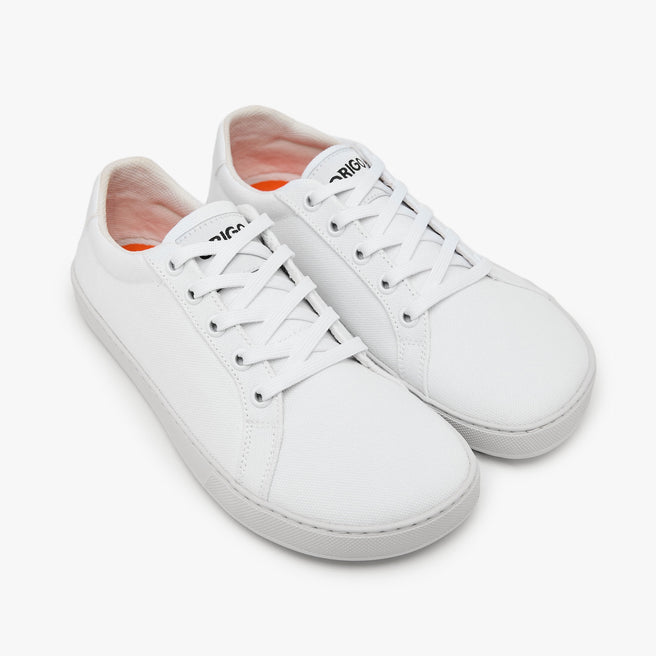 Tenis barefoot Everyday Sneaker Gen 4 en lona de algodon White para mujer Origo - vista 2