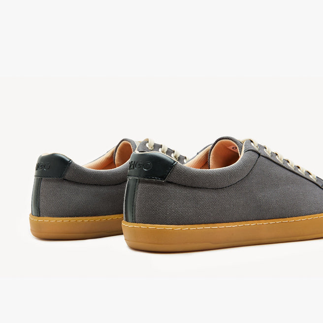 Tenis barefoot The Everyday Sneaker en lona de algodón Slate Grey para hombre Origo - vista 2