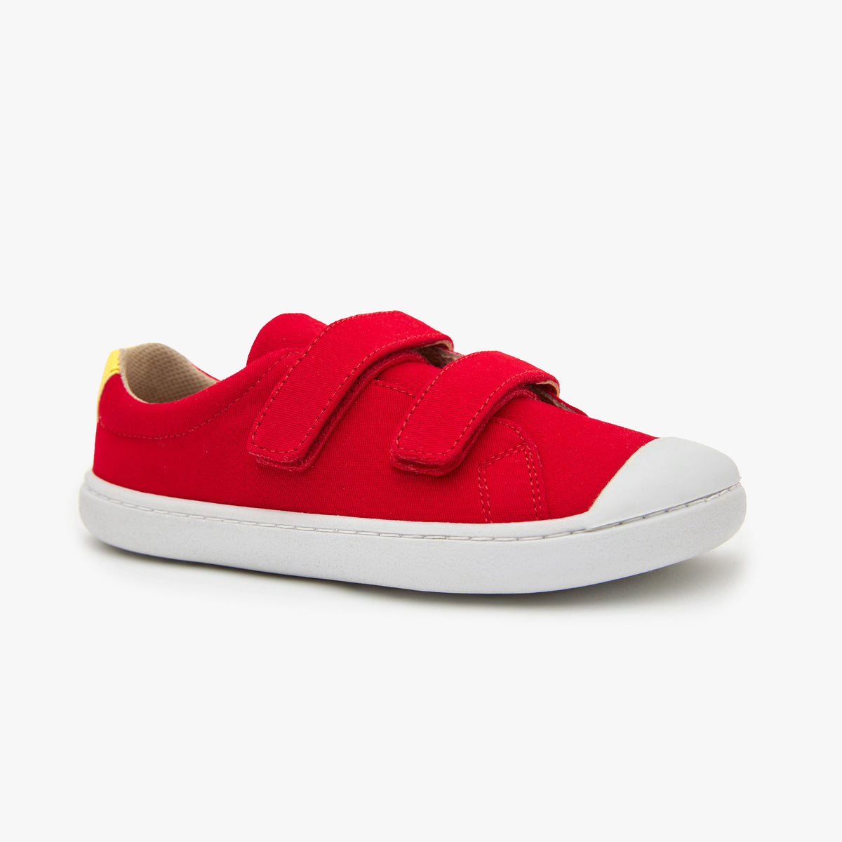 Barefoot shoes for kids Red The Easy Hook Loop in cotton