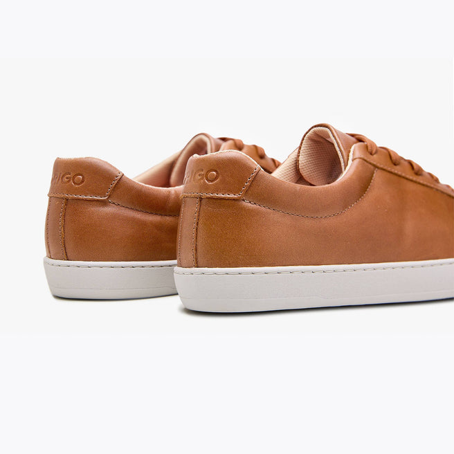 Tenis barefoot Everyday Sneaker Gen 4 en piel natural Caramel para mujer Origo - vista 4