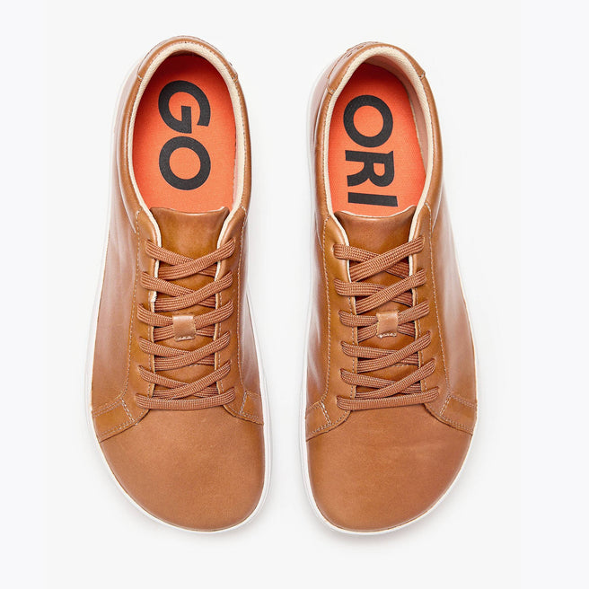 Tenis barefoot Everyday Sneaker Gen 4 en piel natural Caramel para hombre Origo - vista 2