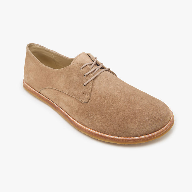 The Derby para Hombre, Beige Suede - vista de perfil