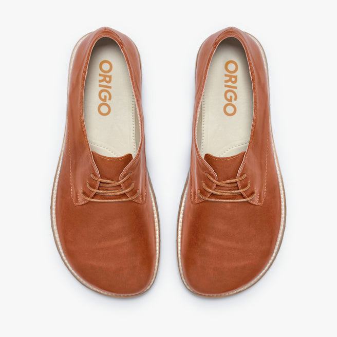 The Derby para Hombre, Cinnamon - vista cenital del par