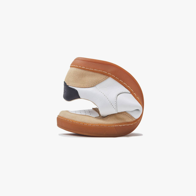 Tenis barefoot Modern Retro Blanco y beige para mujer Origo – vista 4