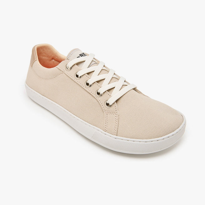 Tenis barefoot Everyday Sneaker Gen 4 en lona de algodon Beige para mujer Origo - vista 1