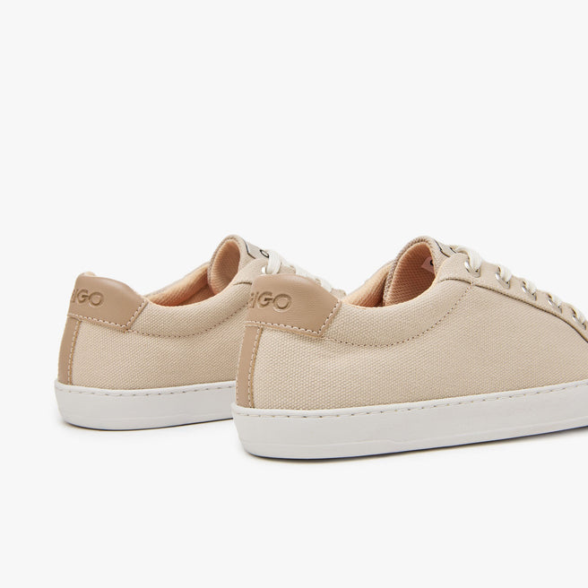 Tenis barefoot Everyday Sneaker Gen 4 en lona de algodon Beige para mujer Origo - vista 4