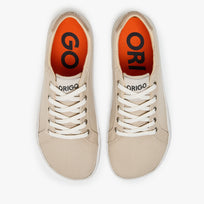 Tenis barefoot Everyday Sneaker Gen 4 en lona de algodon Beige para mujer Origo - vista 5