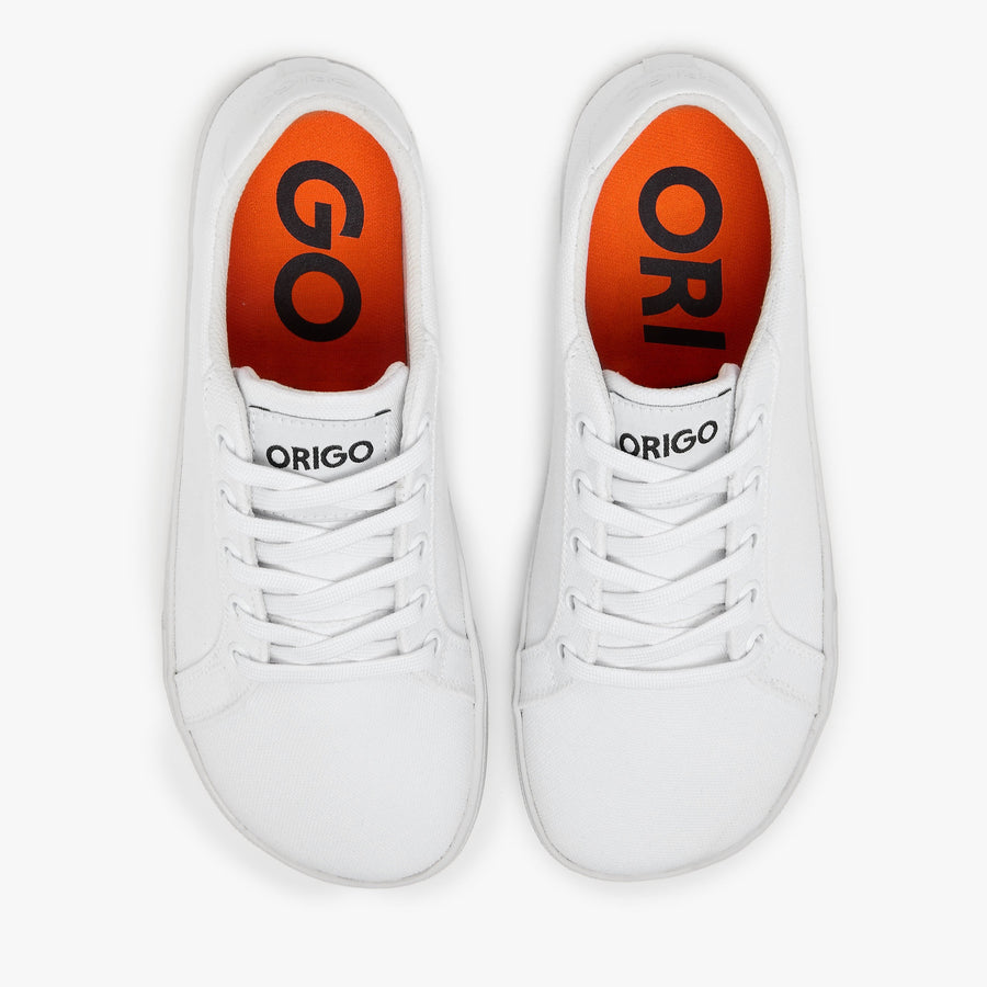 Tenis barefoot Everyday Sneaker Gen 4 en lona de algodon White para mujer Origo - vista 5