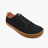Tenis barefoot Everyday Sneaker Gen 4 en lona de algodon Black with Amber Sole para hombre Origo - vista 1