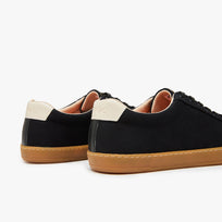 Tenis barefoot Everyday Sneaker Gen 4 en lona de algodon Black with Amber Sole para hombre Origo - vista 4
