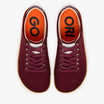 Tenis barefoot Everyday Sneaker Gen 4 en lona de algodon Burgundy with Amber Sole para hombre Origo - vista 5