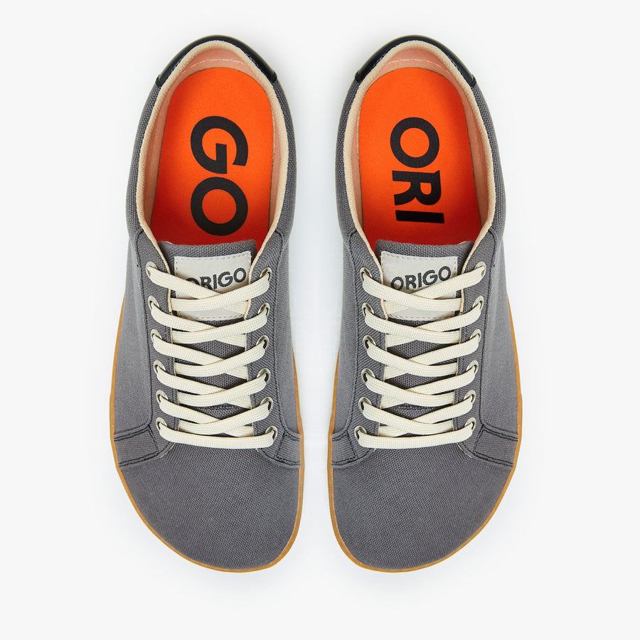 Tenis barefoot The Everyday Sneaker en lona de algodón Slate Grey para hombre Origo - vista 6