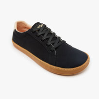 Tenis barefoot Everyday Sneaker Gen 4 en lona de algodon Black with Amber Sole para mujer Origo - vista 1