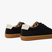Tenis barefoot Everyday Sneaker Gen 4 en lona de algodon Black with Amber Sole para mujer Origo - vista 4