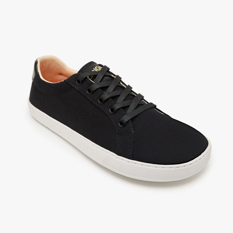 Tenis barefoot Everyday Sneaker Gen 4 en lona de algodon Black para mujer Origo - vista 1
