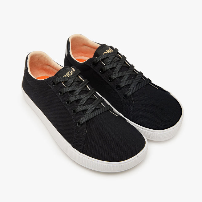 Tenis barefoot Everyday Sneaker Gen 4 en lona de algodon Black para mujer Origo - vista 2