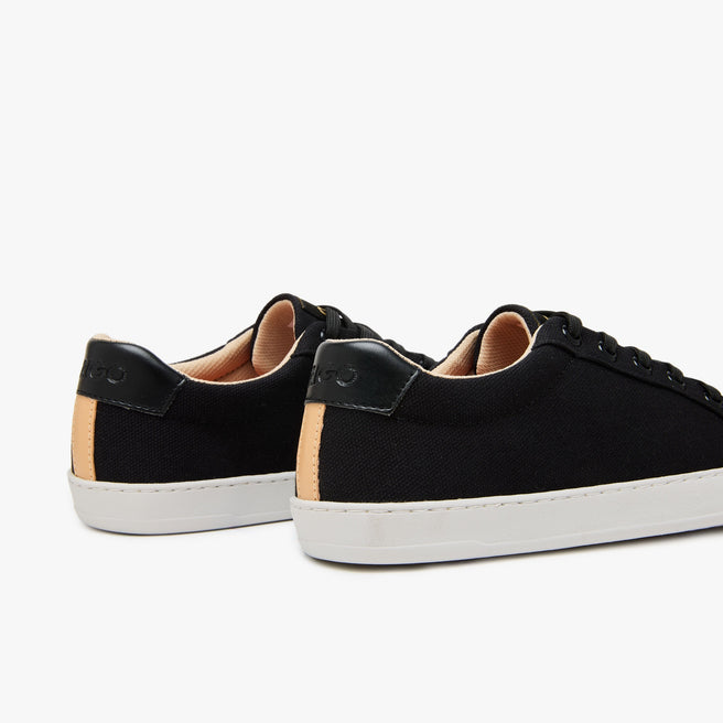 Tenis barefoot Everyday Sneaker Gen 4 en lona de algodon Black para mujer Origo - vista 4