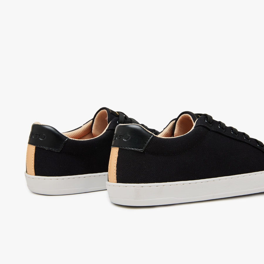 Tenis barefoot Everyday Sneaker Gen 4 en lona de algodon Black para mujer Origo - vista 4