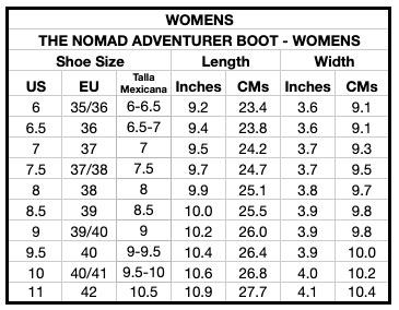 size chart image