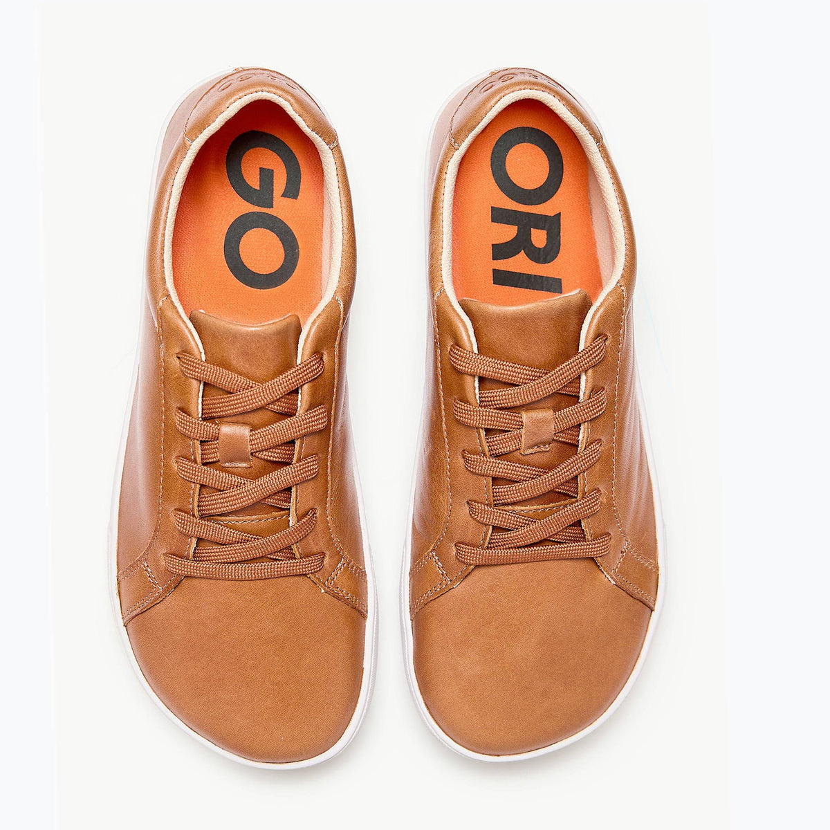Tenis barefoot Everyday Sneaker Gen 4 en piel natural Caramel para mujer Origo - vista 2