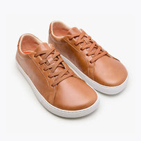 Tenis barefoot Everyday Sneaker Gen 4 en piel natural Caramel para mujer Origo - vista 3