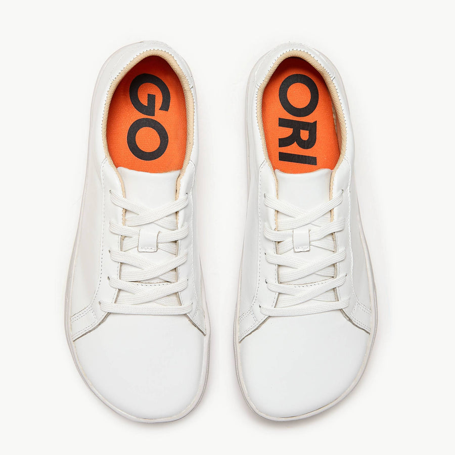 Tenis barefoot Everyday Sneaker Gen 4 en piel natural White para mujer Origo - vista 2