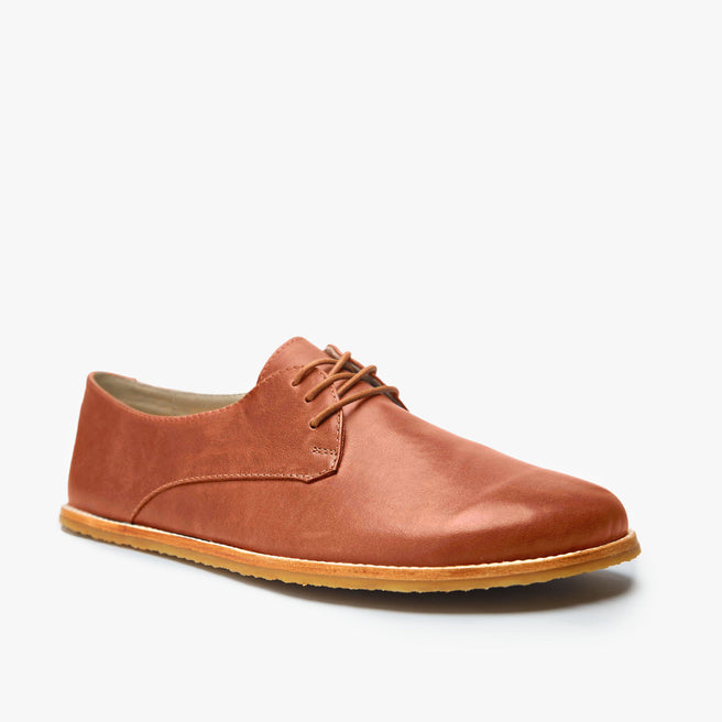 Zapato barefoot The Derby en piel natural Cinnamon para hombre Origo - vista 7