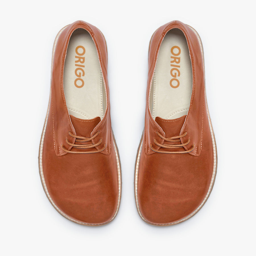 The Derby para Hombre, Cinnamon - vista cenital del par