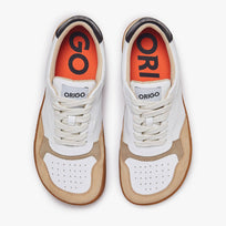 Tenis barefoot Modern Retro Blanco y beige para hombre Origo – vista 2
