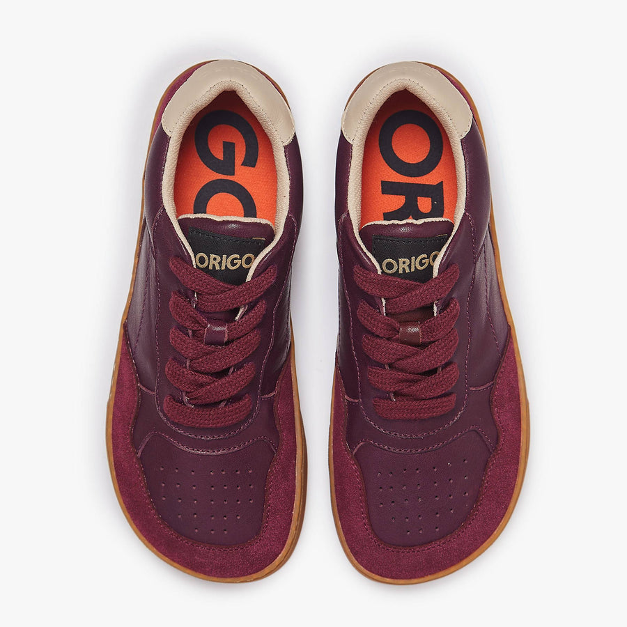 Tenis barefoot Modern Retro Vino para mujer Origo – vista 3