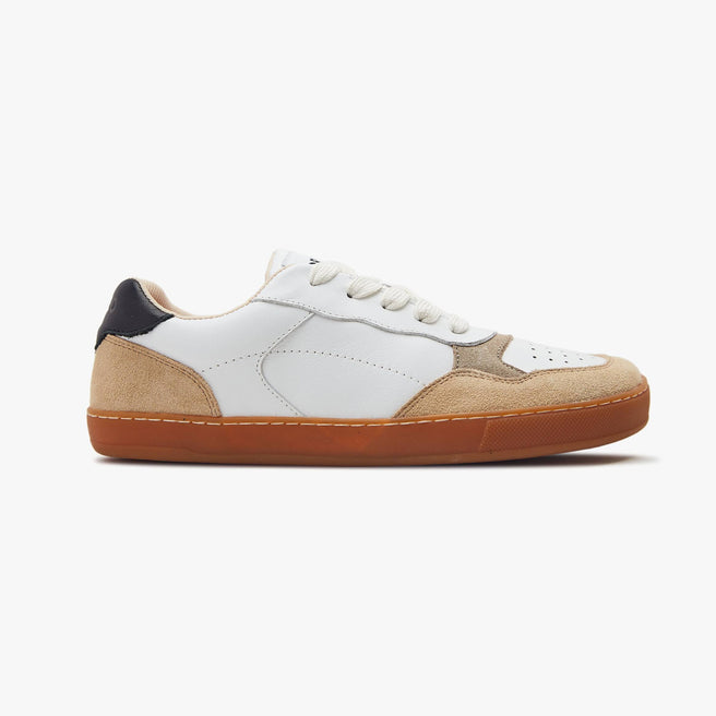 Tenis barefoot Modern Retro Blanco y beige para mujer Origo – vista 3